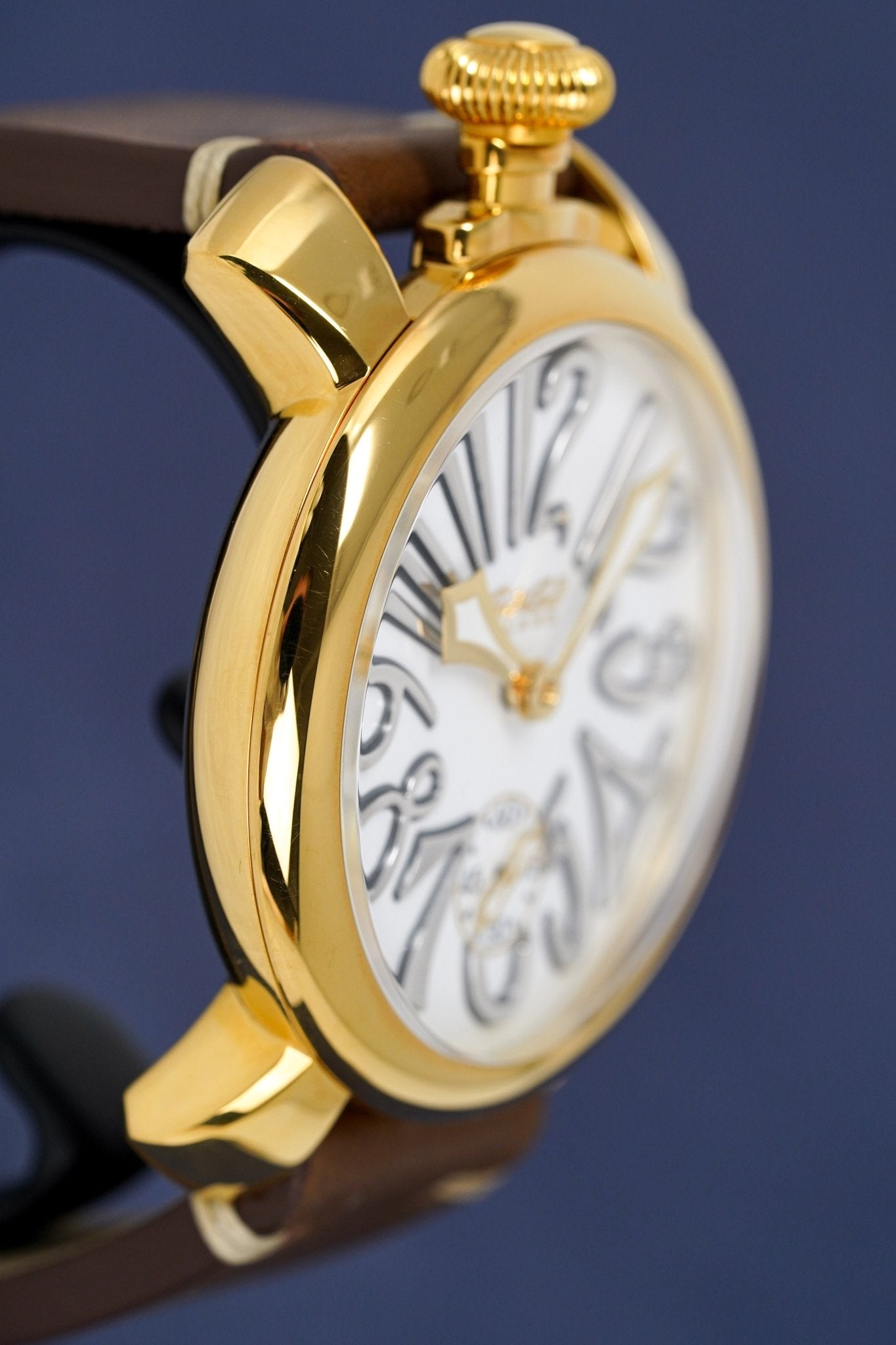 Gagà Milano Watch Manuale 48mm Special Edition Gold Brown