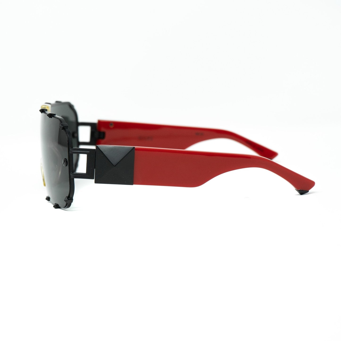 Giles Deacon Sunglasses Shield Red and Dark Grey