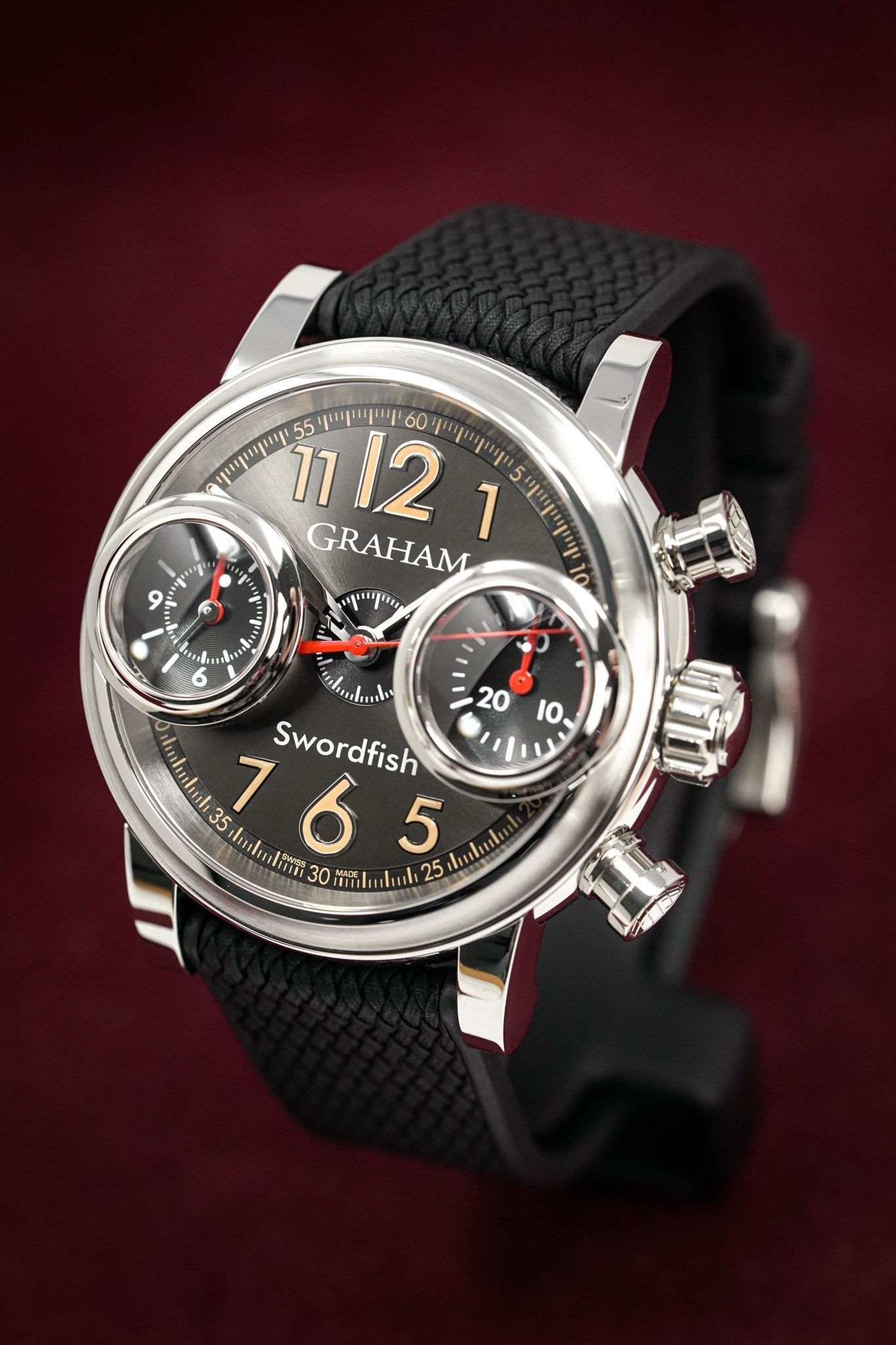 Graham Swordfish 46MM Stainless Steel Black Dial 2SXAS.B06A