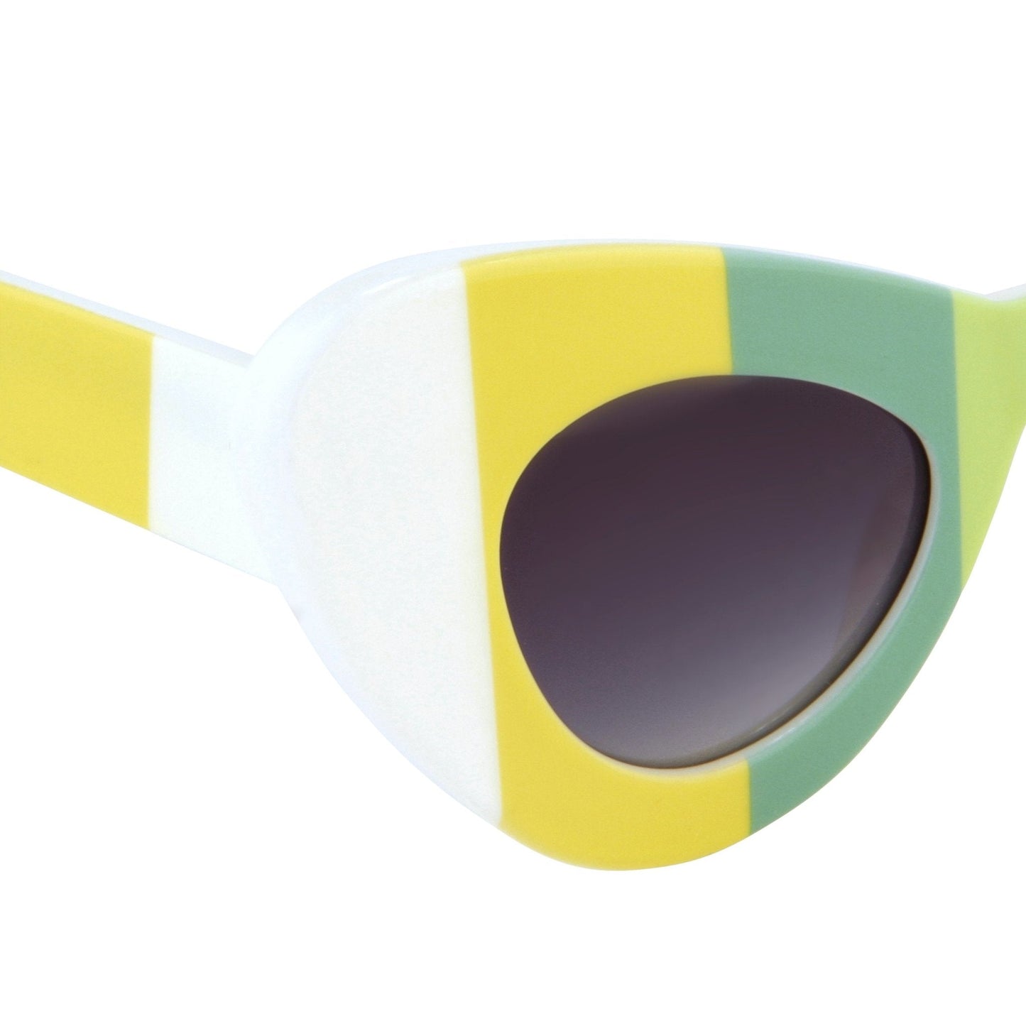 Jeremy Scott Sunglasses Cat Eye Multicoloured Bars and Grey