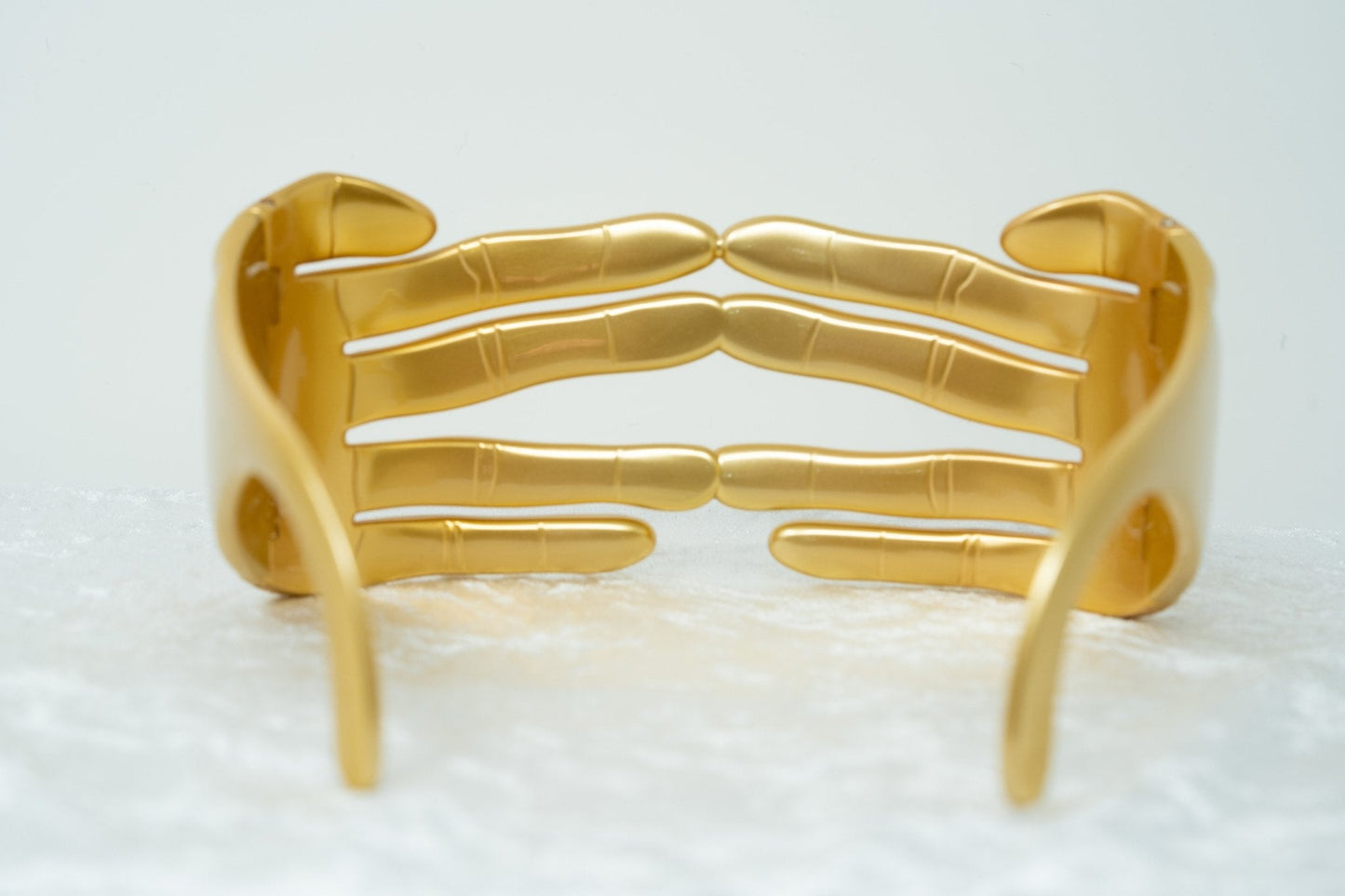 Jeremy Scott Sunglasses Hands Metallic Gold