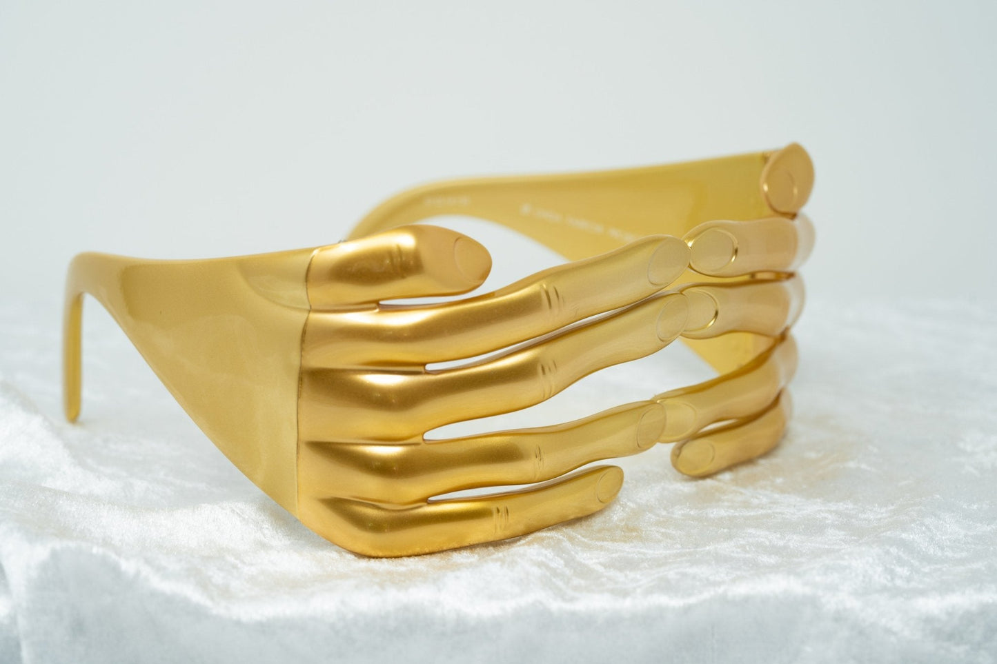 Jeremy Scott Sunglasses Hands Metallic Gold