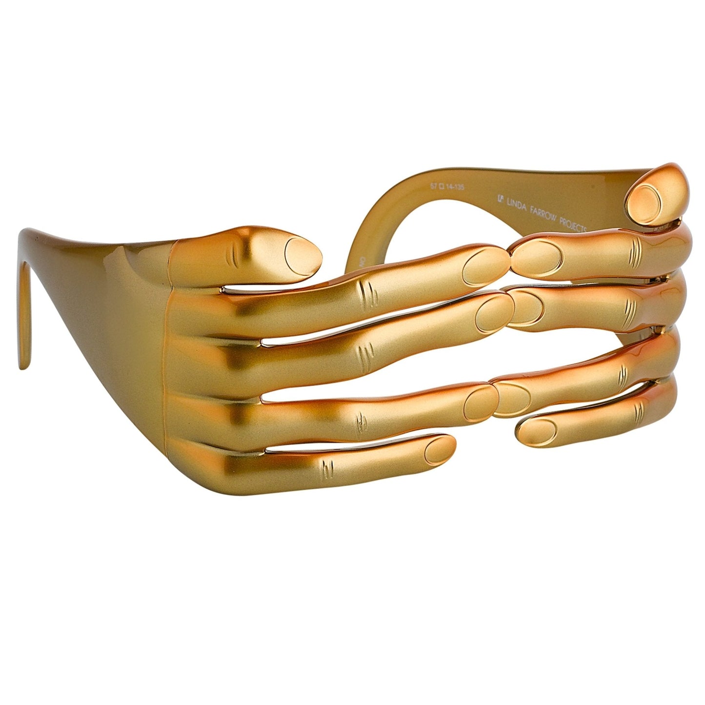 Jeremy Scott Sunglasses Hands Metallic Gold