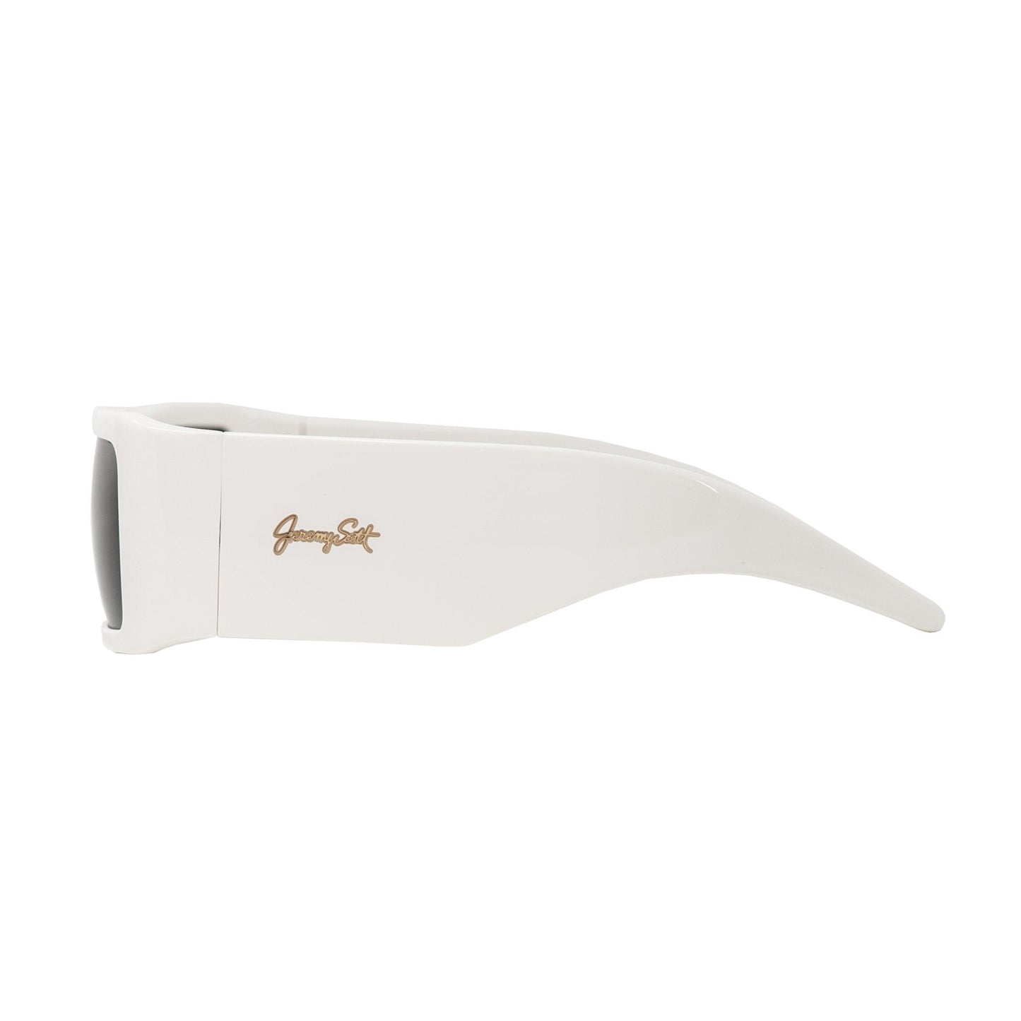 Jeremy Scott Sunglasses Rectangular White and Grey