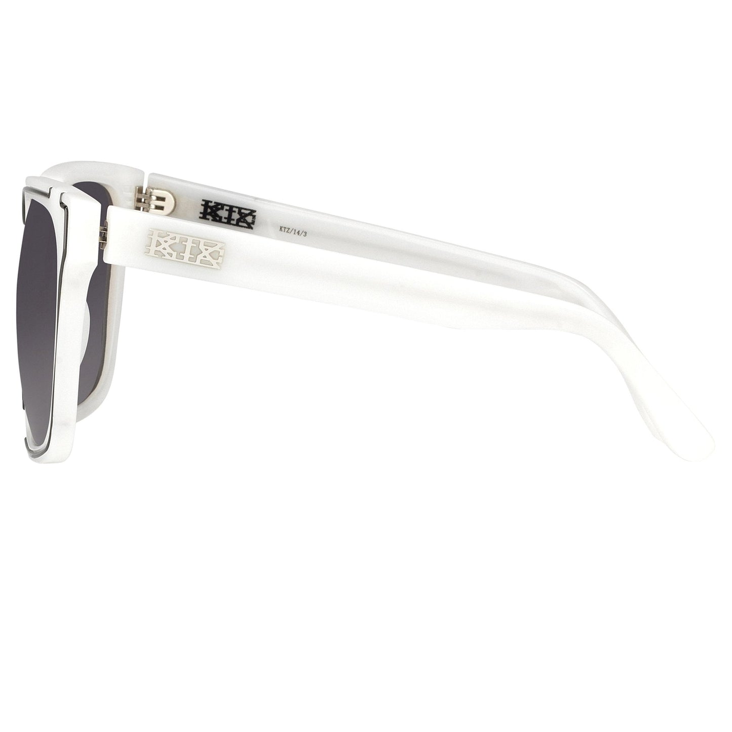 Kokon To Zai Sunglasses D-Frame White and Silver