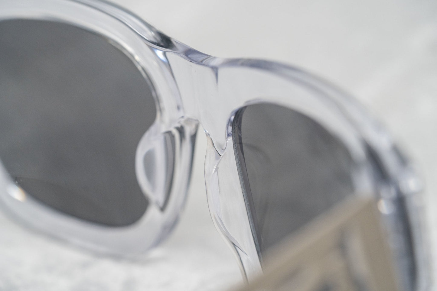 Kokon To Zai Sunglasses Oversized Clear and Silver