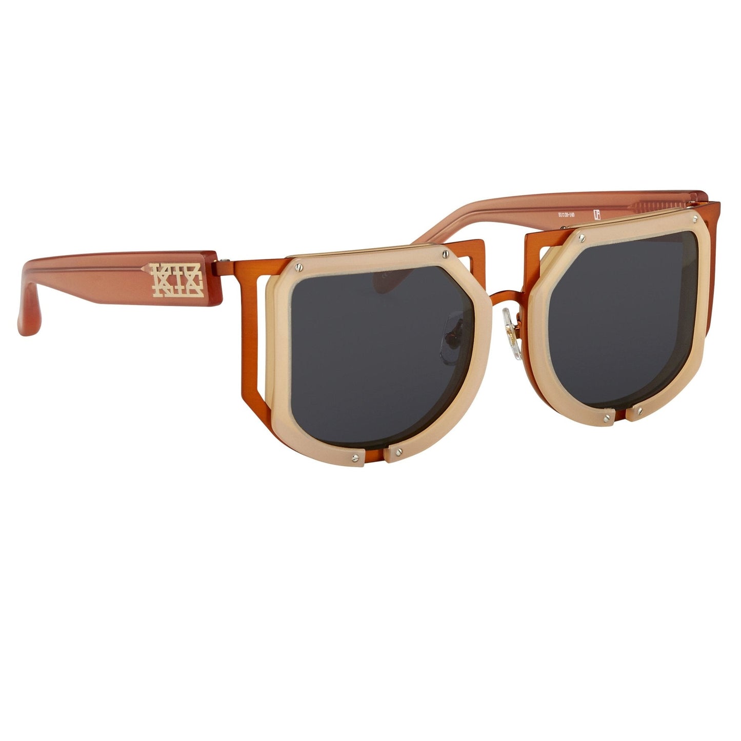 Kokon To Zai Sunglasses Special Beige Orange and Dark Grey KTZ16C1SUN