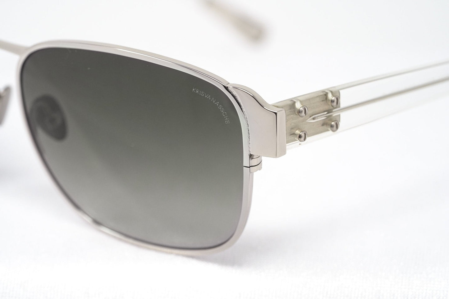 Kris Van Assche Sunglasses D-Frame Silver and Grey