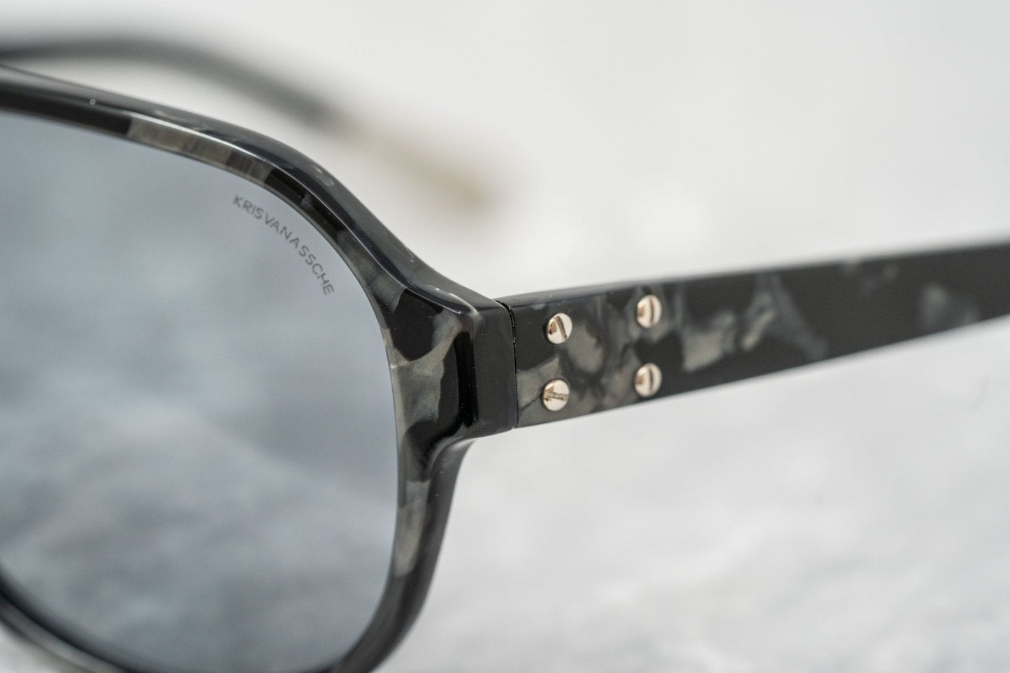 Kris Van Assche Men's Sunglasses Tortoise Shell and Blue KVA20C2SUN