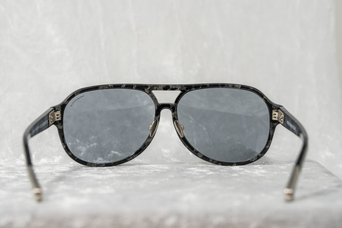 Kris Van Assche Men's Sunglasses Tortoise Shell and Blue KVA20C2SUN