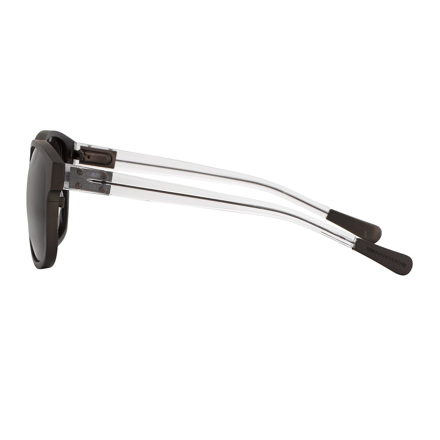 Kris Van Assche Sunglasses D-Frame Matte Brown and Green
