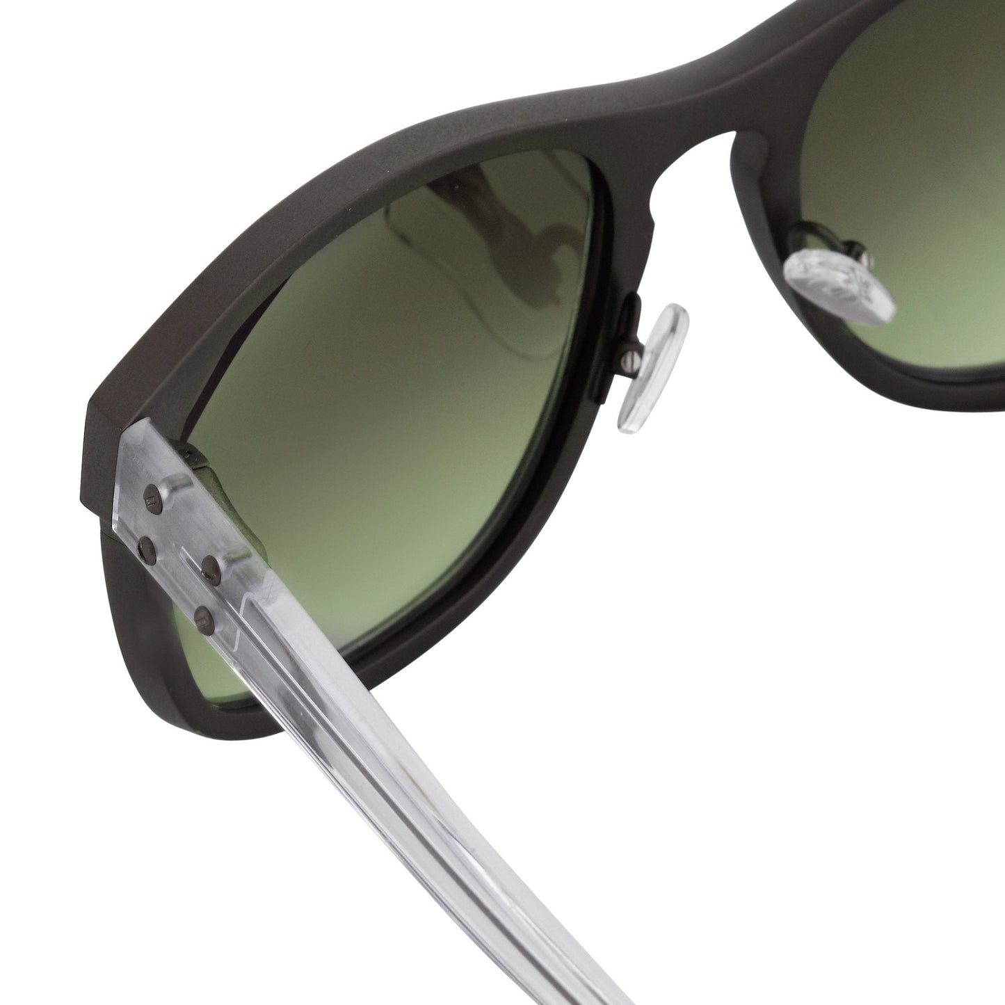 Kris Van Assche Sunglasses D-Frame Matte Brown and Green