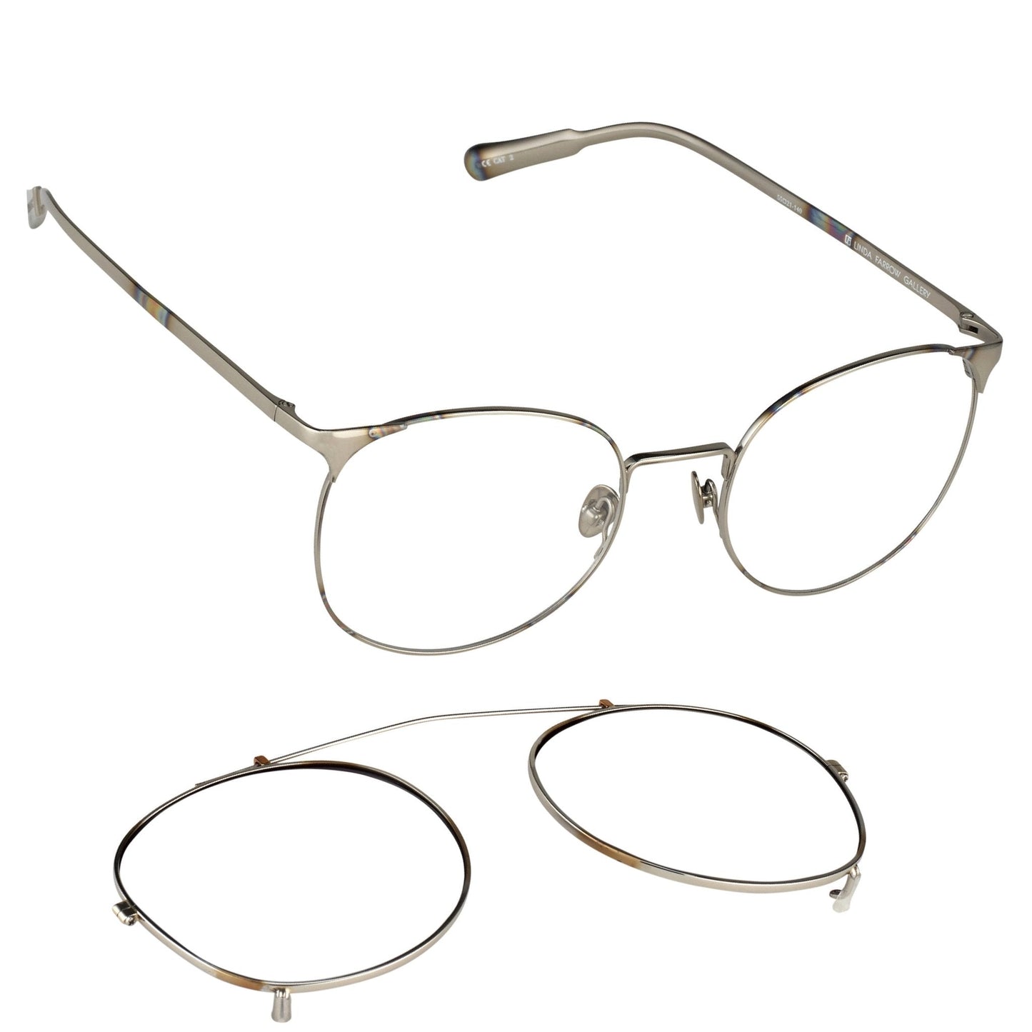 Kris Van Assche Sunglasses Round Burnt Silver and Grey Graduated
