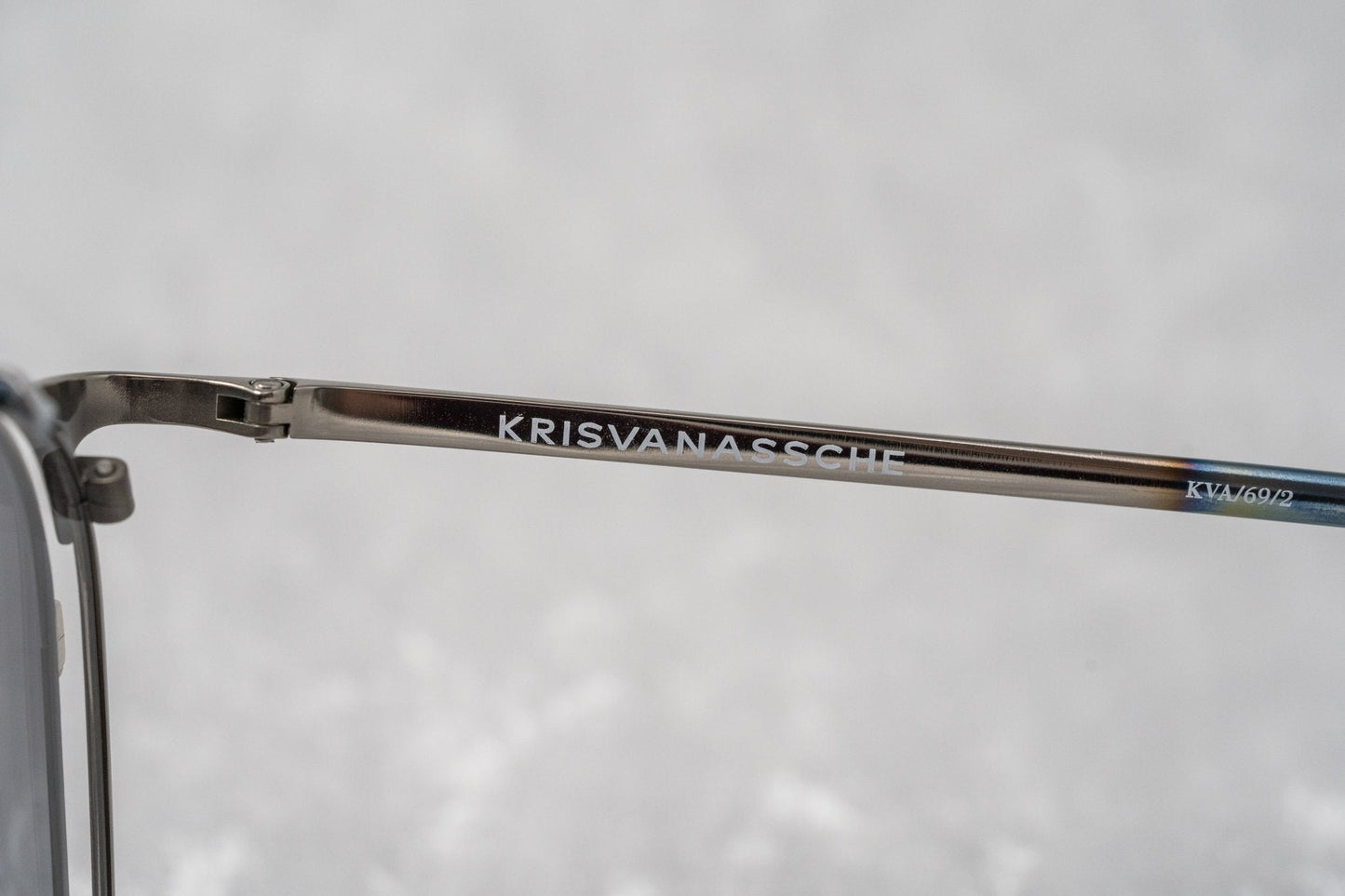 Kris Van Assche Sunglasses Round Burnt Silver and Grey Graduated