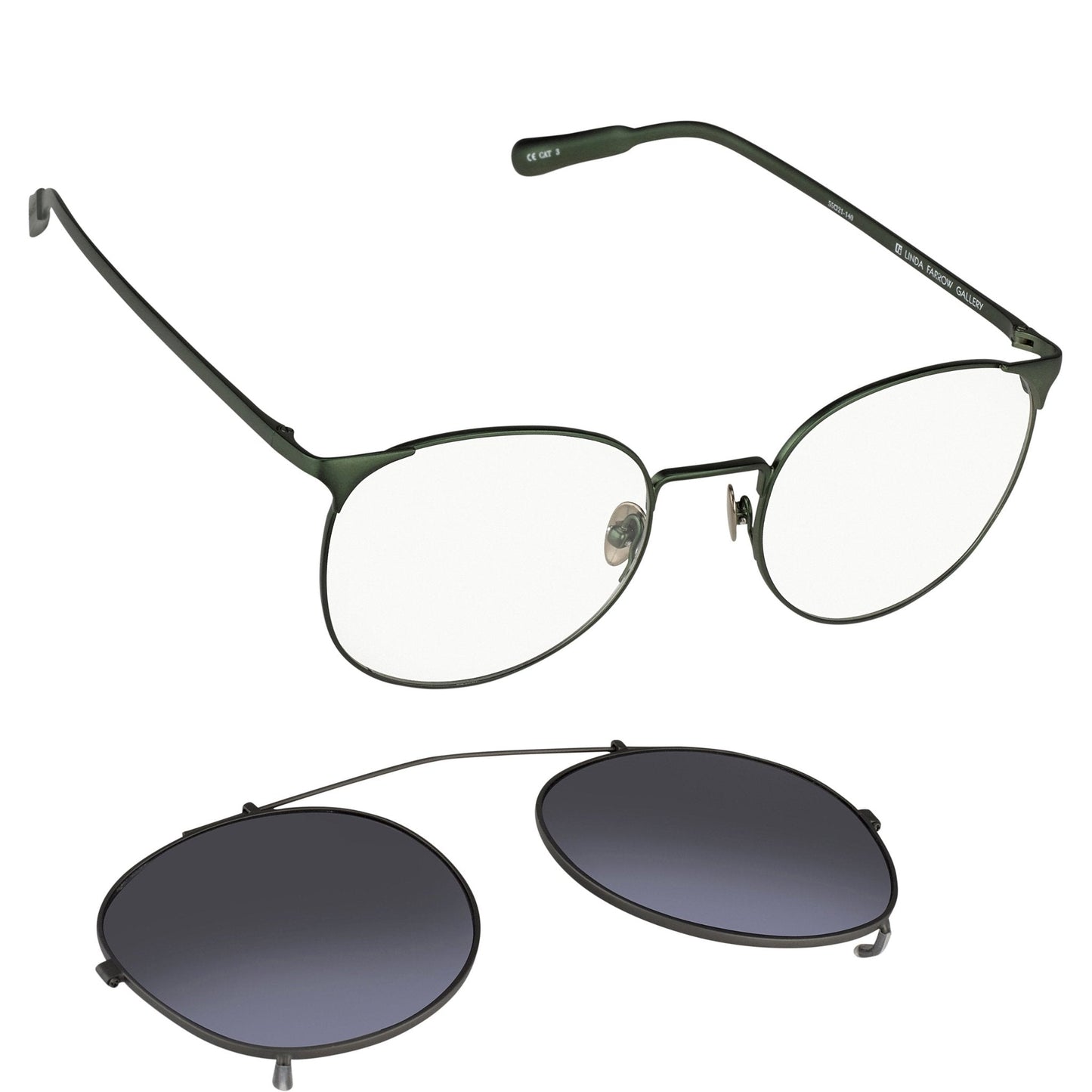 Kris Van Assche Sunglasses Round Green and Flash