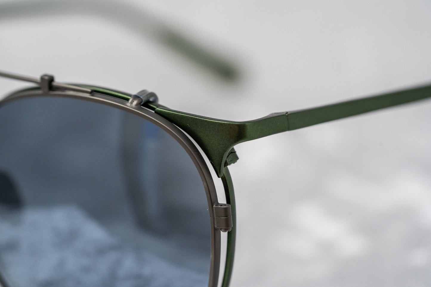 Kris Van Assche Sunglasses Round Green and Flash