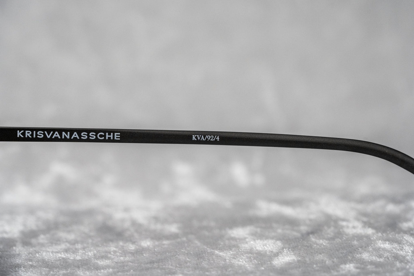 Kris Van Assche Sunglasses Rectangular Matte Black and Blue