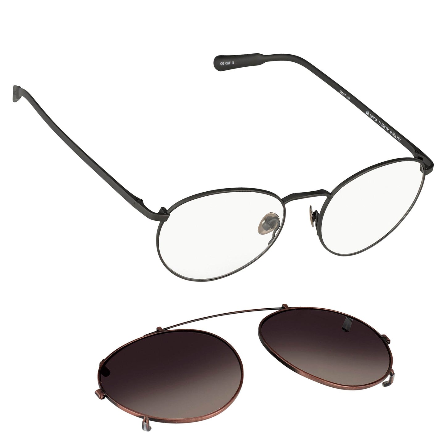 Kris Van Assche Sunglasses Round Bronze and Brown