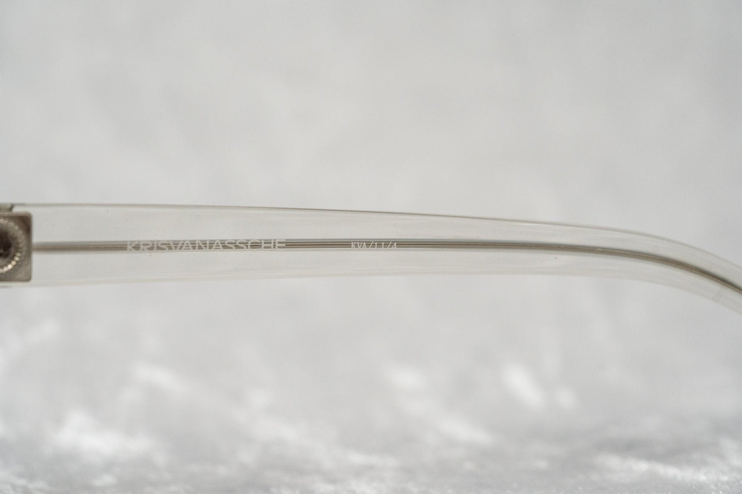Kris Van Assche Sunglasses Double Bridge Round Yellow and Grey