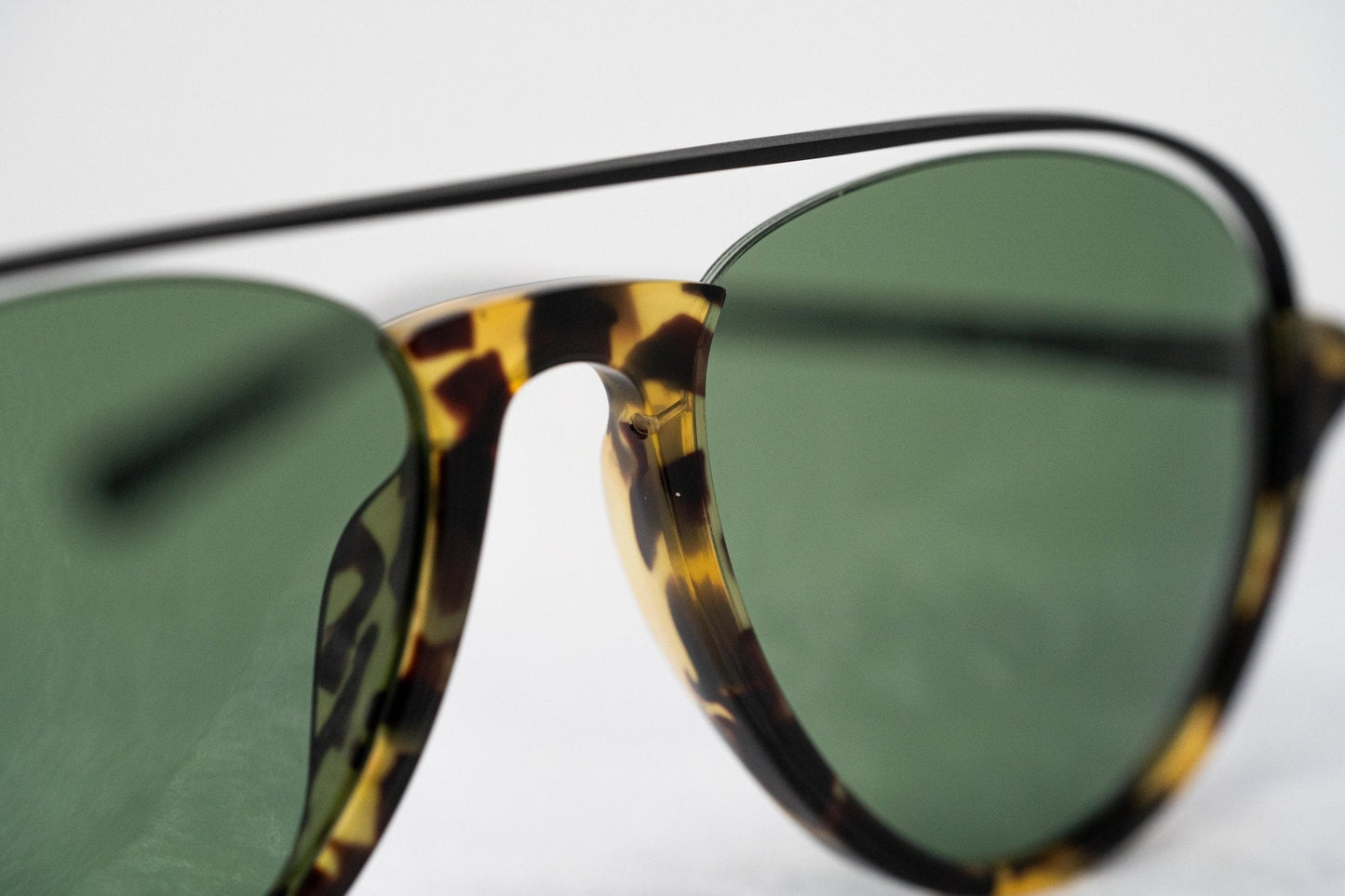 Kris Van Assche Sunglasses Black Tortoise Shell and Green