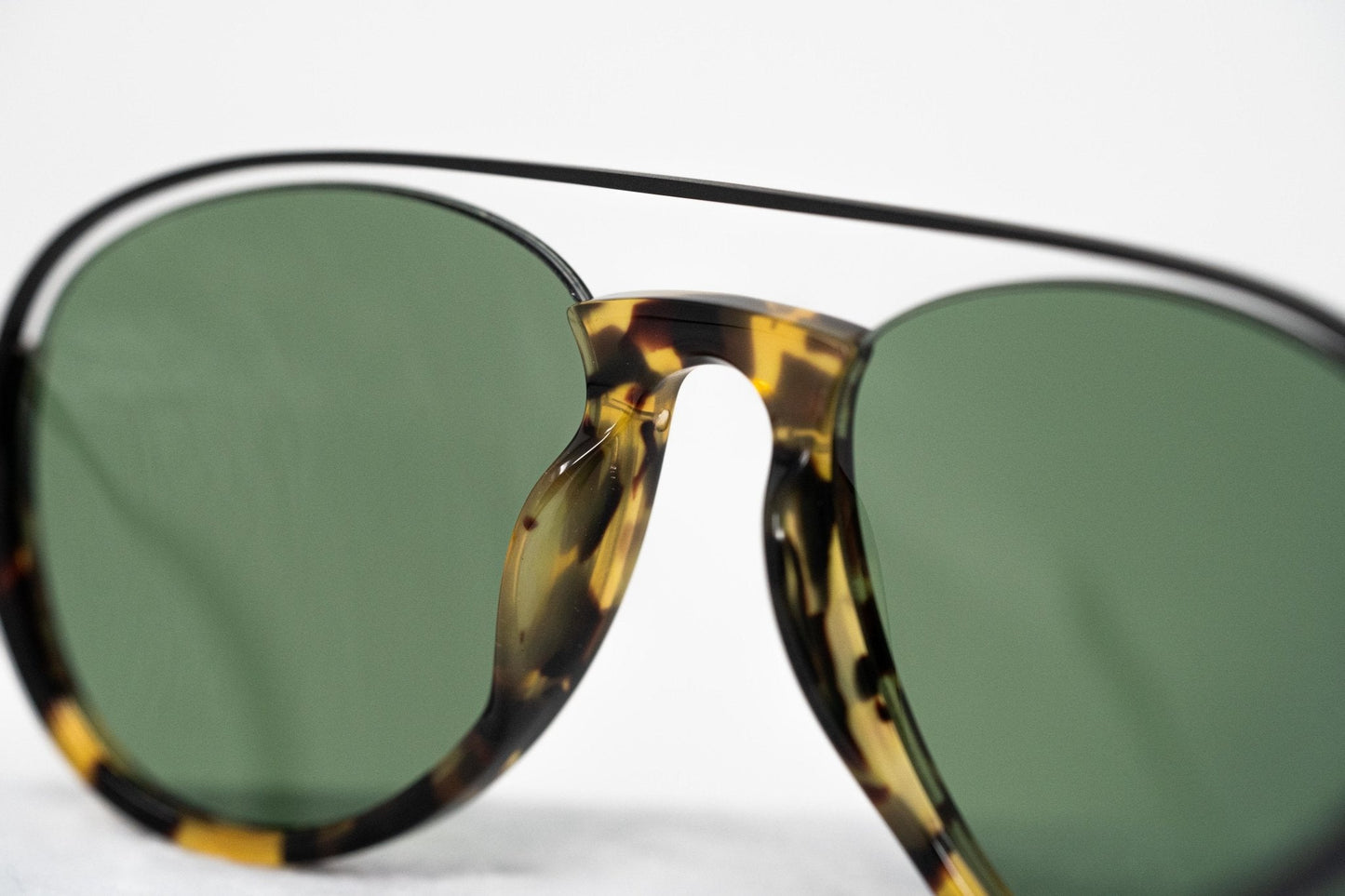 Kris Van Assche Sunglasses Black Tortoise Shell and Green