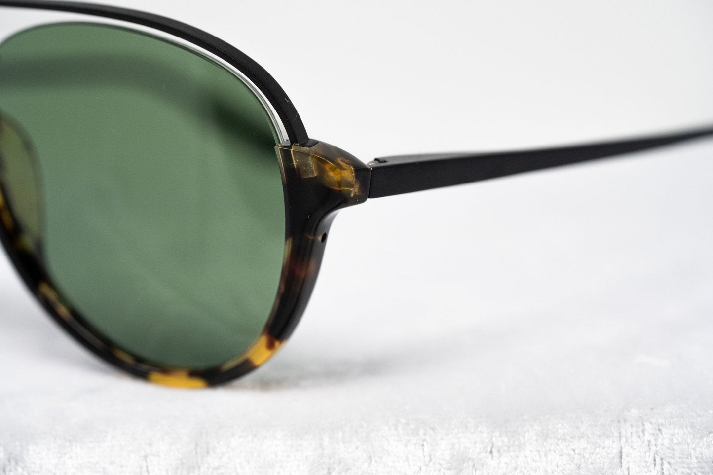 Kris Van Assche Sunglasses Black Tortoise Shell and Green