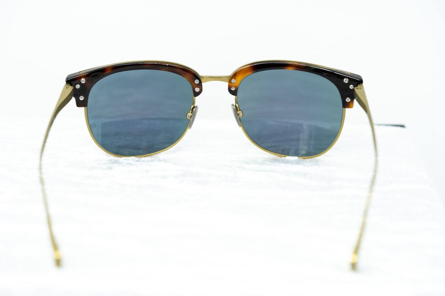 Kris Van Assche Men's Sunglasses D-Frame Bronze and Red Revo KVA76C5SUN
