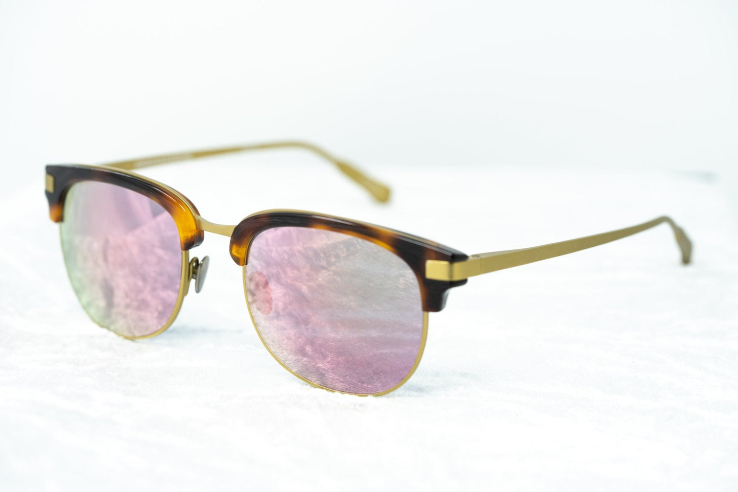 Kris Van Assche Men's Sunglasses D-Frame Bronze and Red Revo KVA76C5SUN