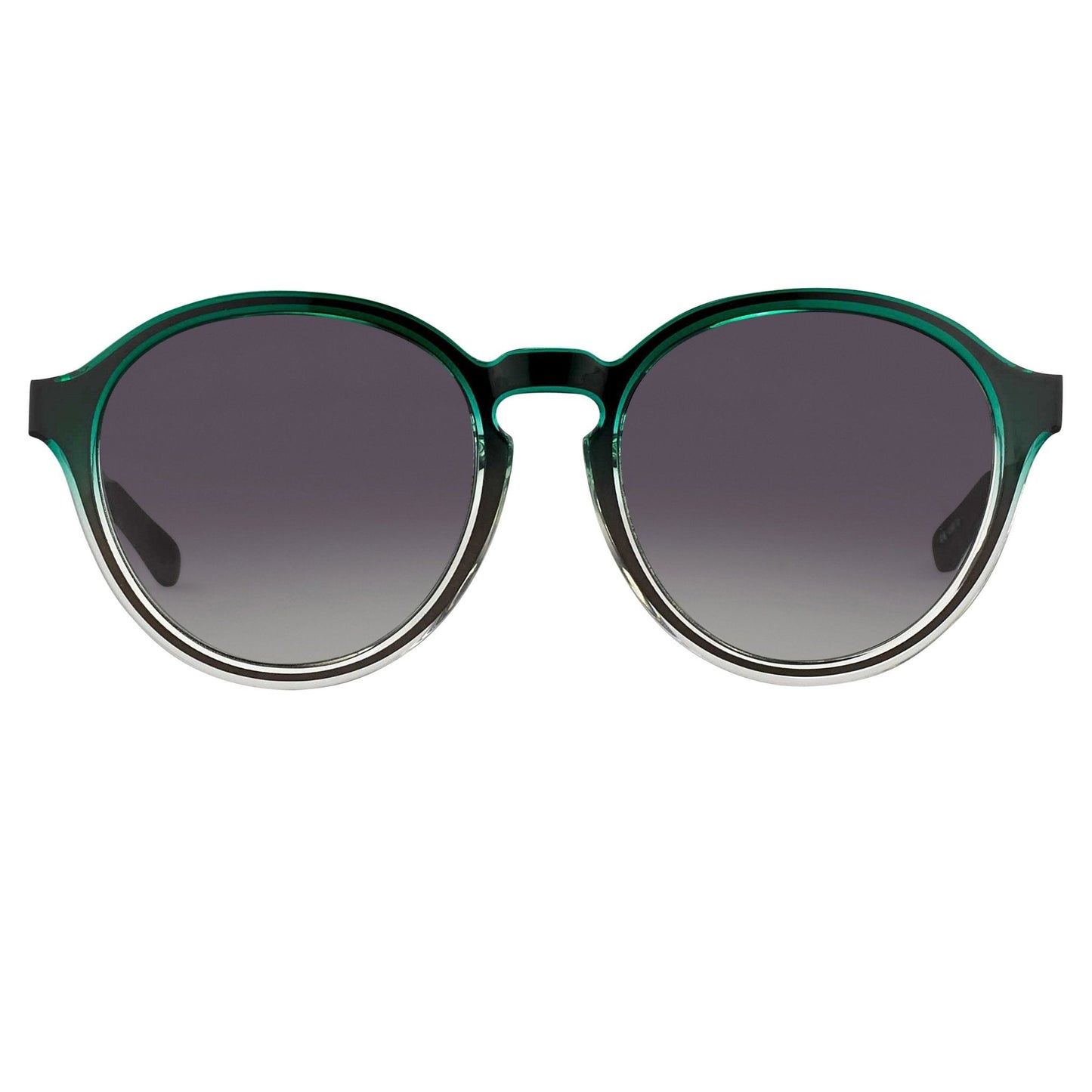Kris Van Assche Men's Sunglasses Round Green and Grey KVA79C3SUN