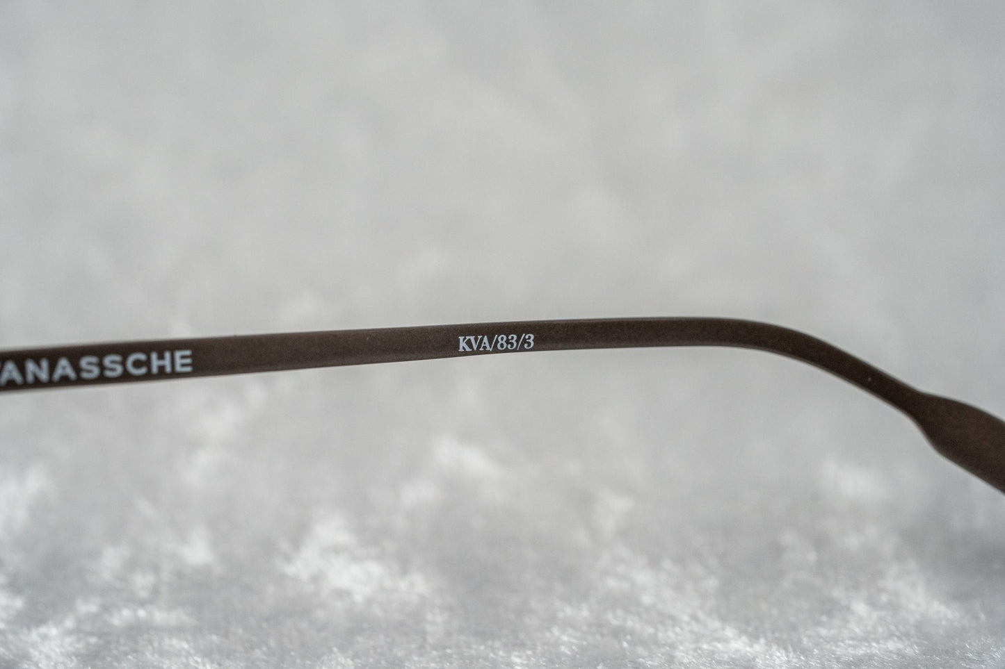 Kris Van Assche Sunglasses Double Bridge Round Apricot and Brown