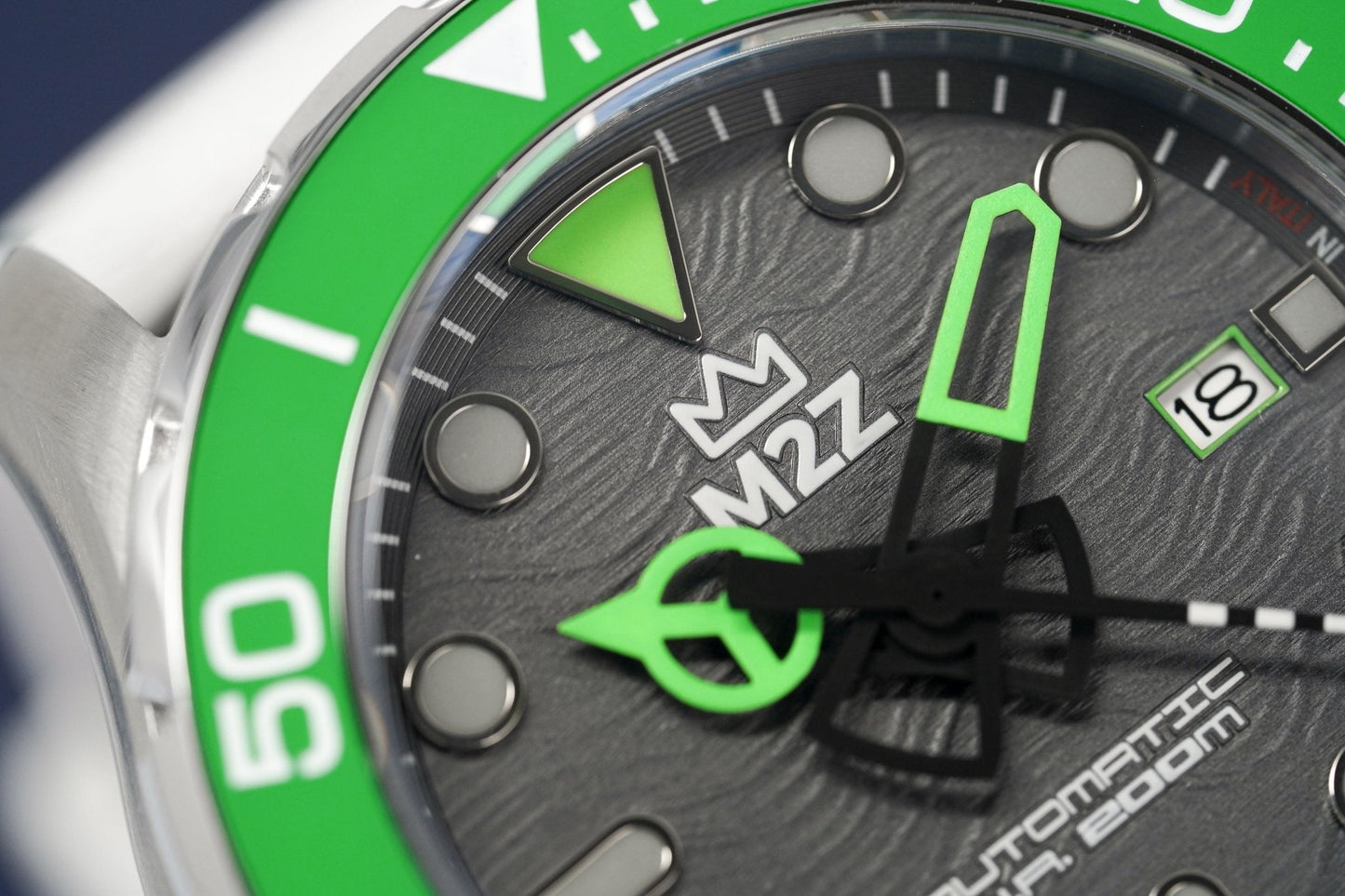 M2Z Men's Watch Diver 200 Green 200-001
