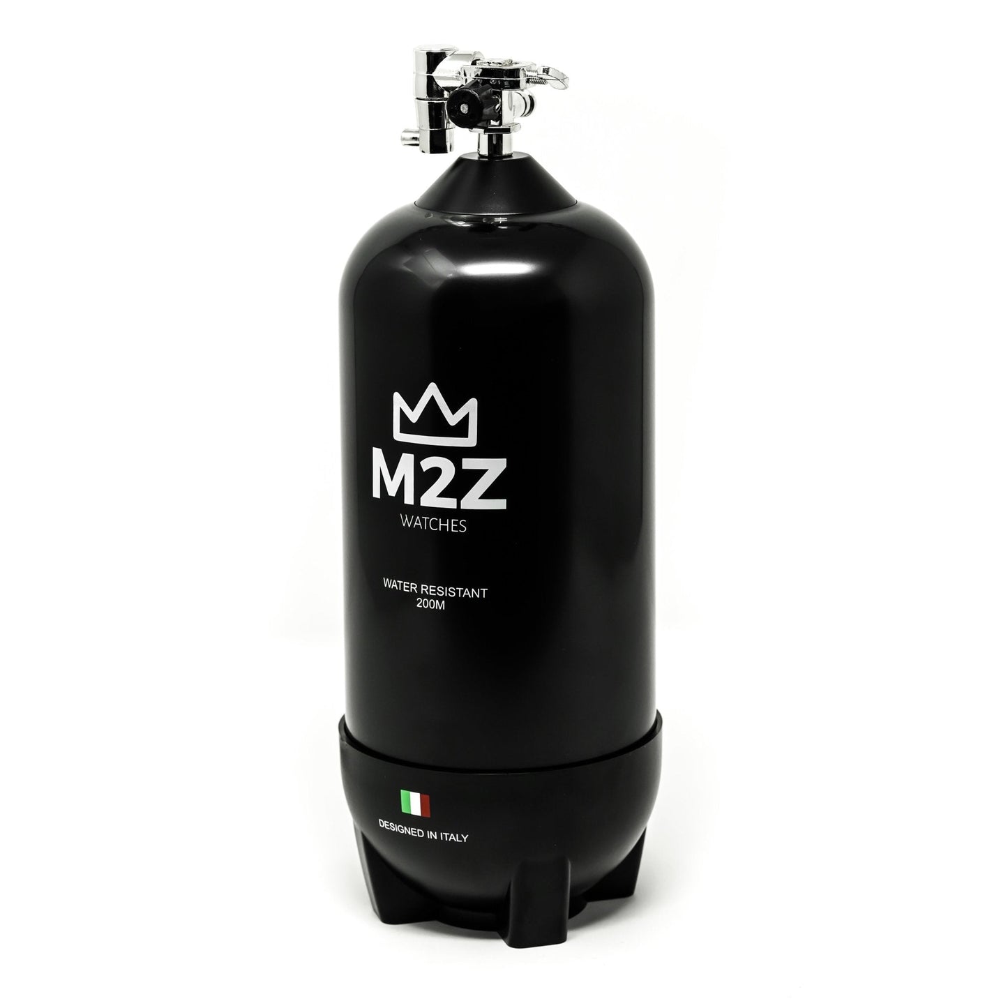 M2Z Men's Watch Diver 200 Grey IP Gun 200-004