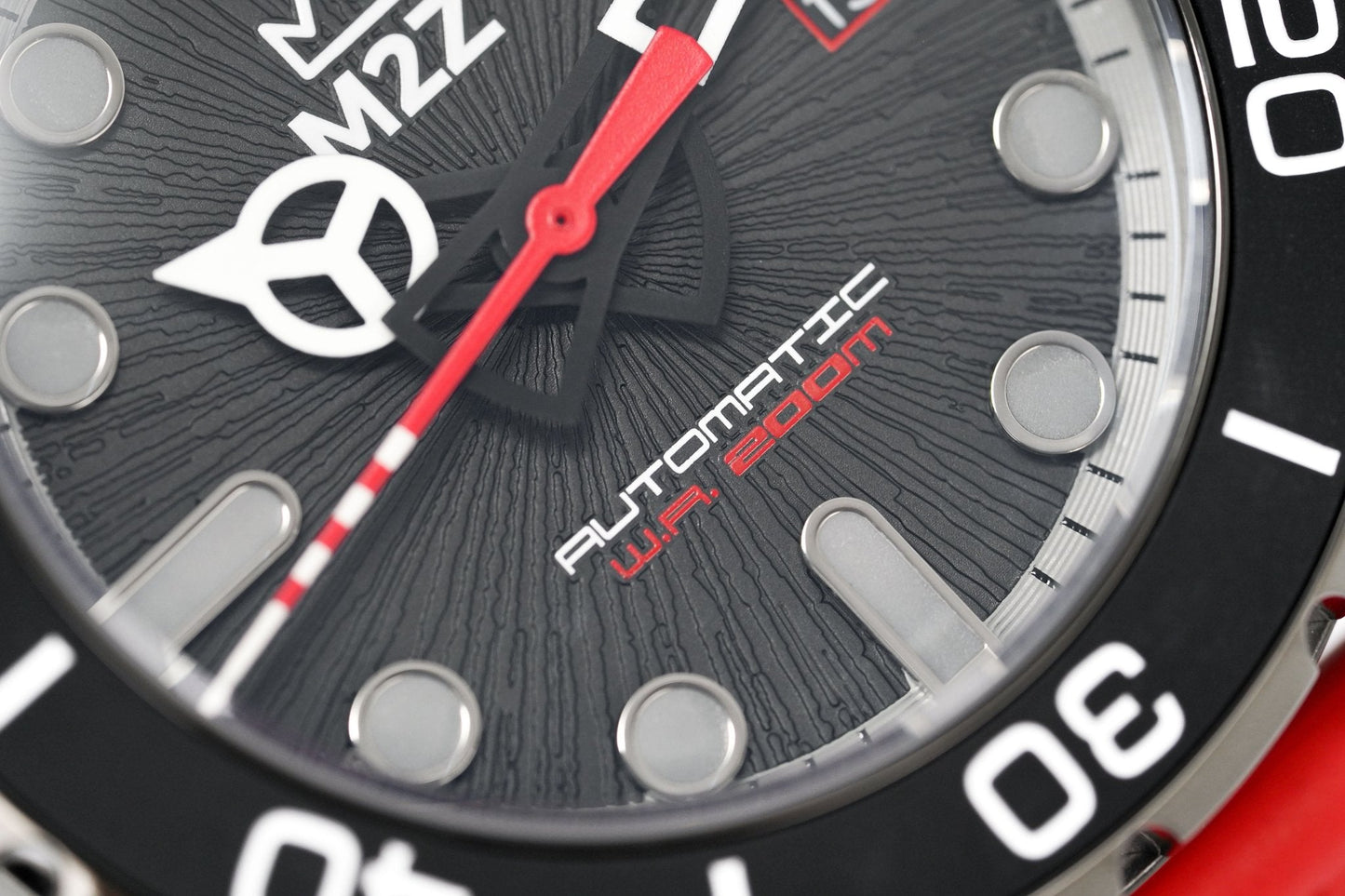 M2Z Men's Watch Diver 200 Red IP Gun 200-005