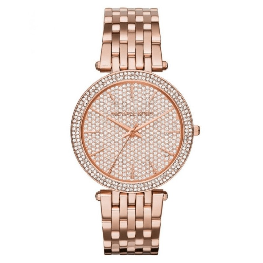 Michael Kors Ladies Watch Darci 39mm Rose Gold Pave MK3439