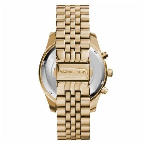 Michael Kors Men's Watch Lexington Chronograph 45mm Green Gold MK8446