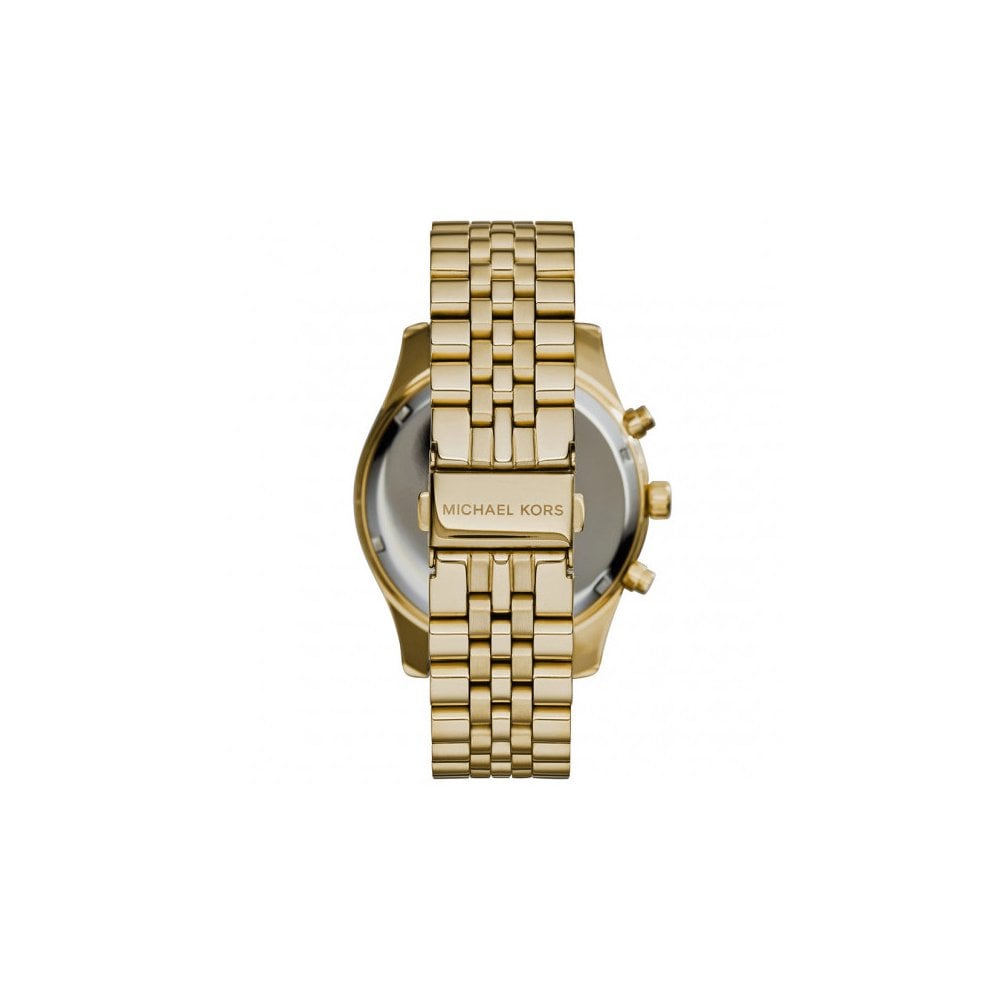 Michael Kors Men's Watch Lexington Chronograph 45mm Gold Pave MK8494