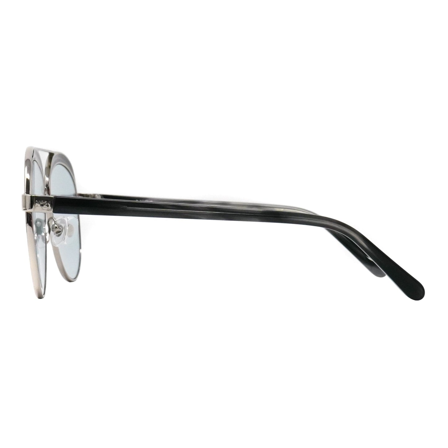 NO 21 Sunglasses Brass and Blue Lenses