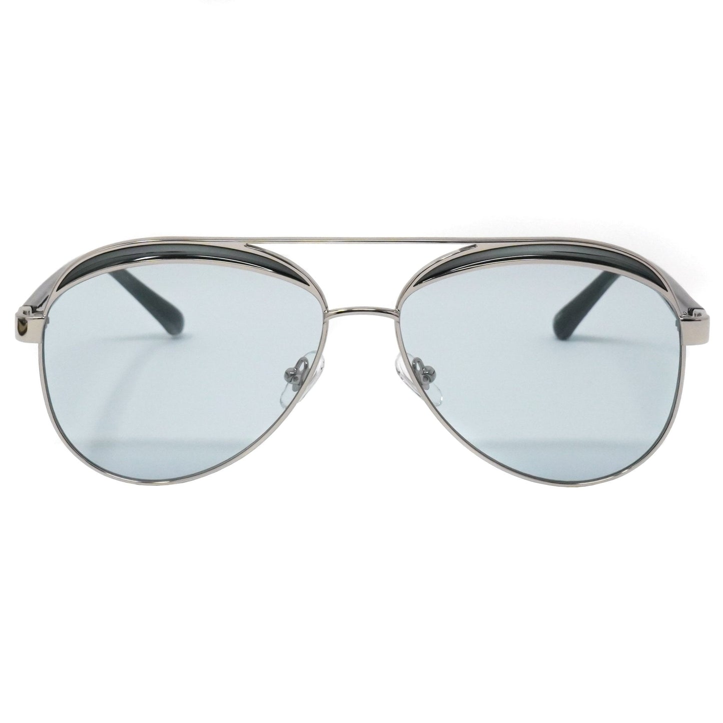 NO 21 Sunglasses Brass and Blue Lenses