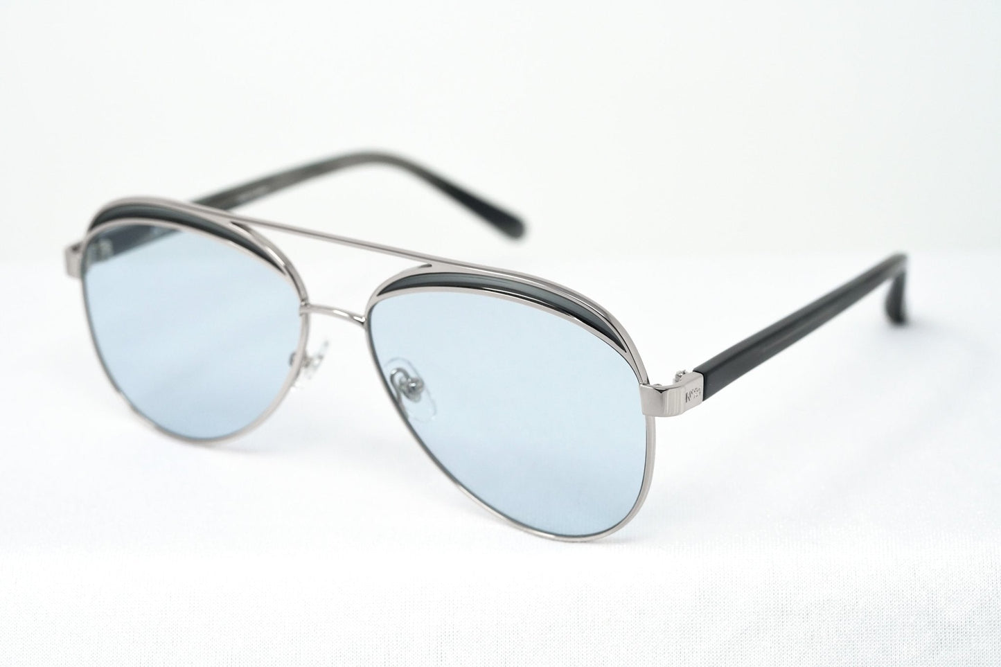 NO 21 Sunglasses Brass and Blue Lenses