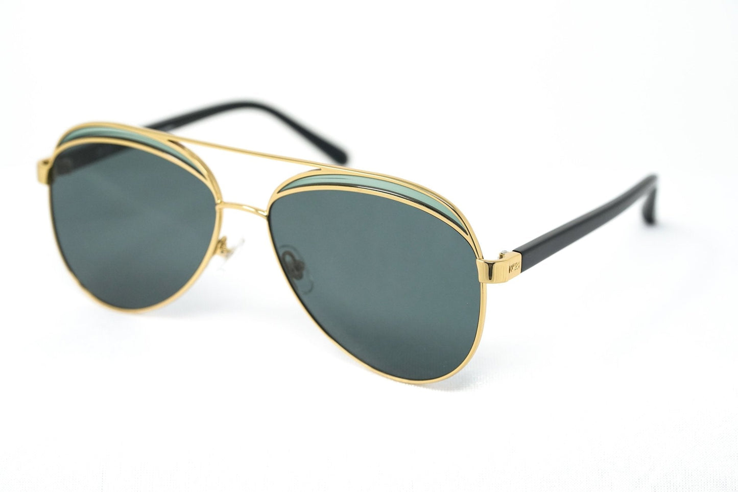 NO 21 Sunglasses Gold and Green