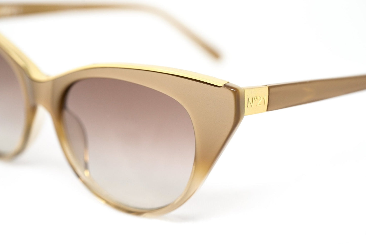NO 21 Women's Sunglasses Cat Eye Gold