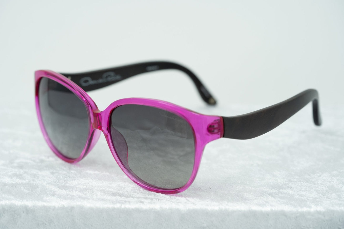 Oscar De La Renta Sunglasses Oval Pink and Dark Grey