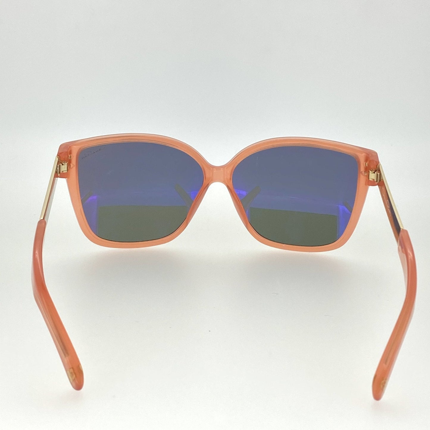 Oscar De La Renta Sunglasses Oversized Orange and Green