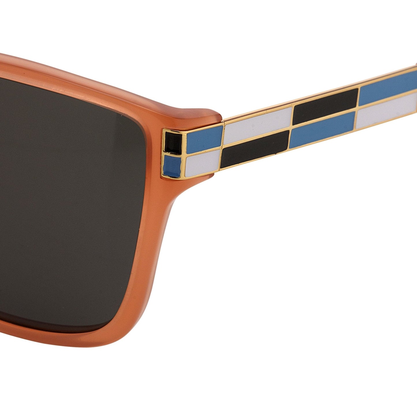 Oscar De La Renta Sunglasses Oversized Orange and Green
