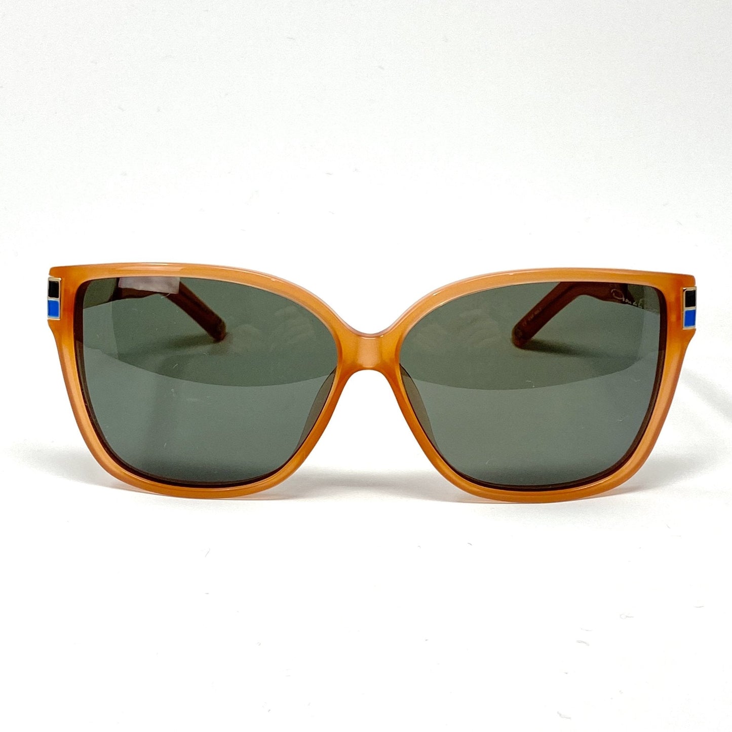 Oscar De La Renta Sunglasses Oversized Orange and Green