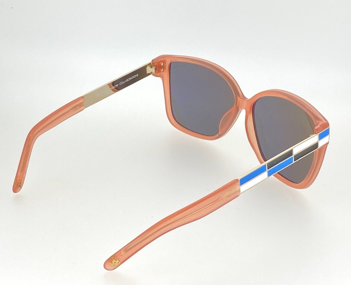 Oscar De La Renta Sunglasses Oversized Orange and Green