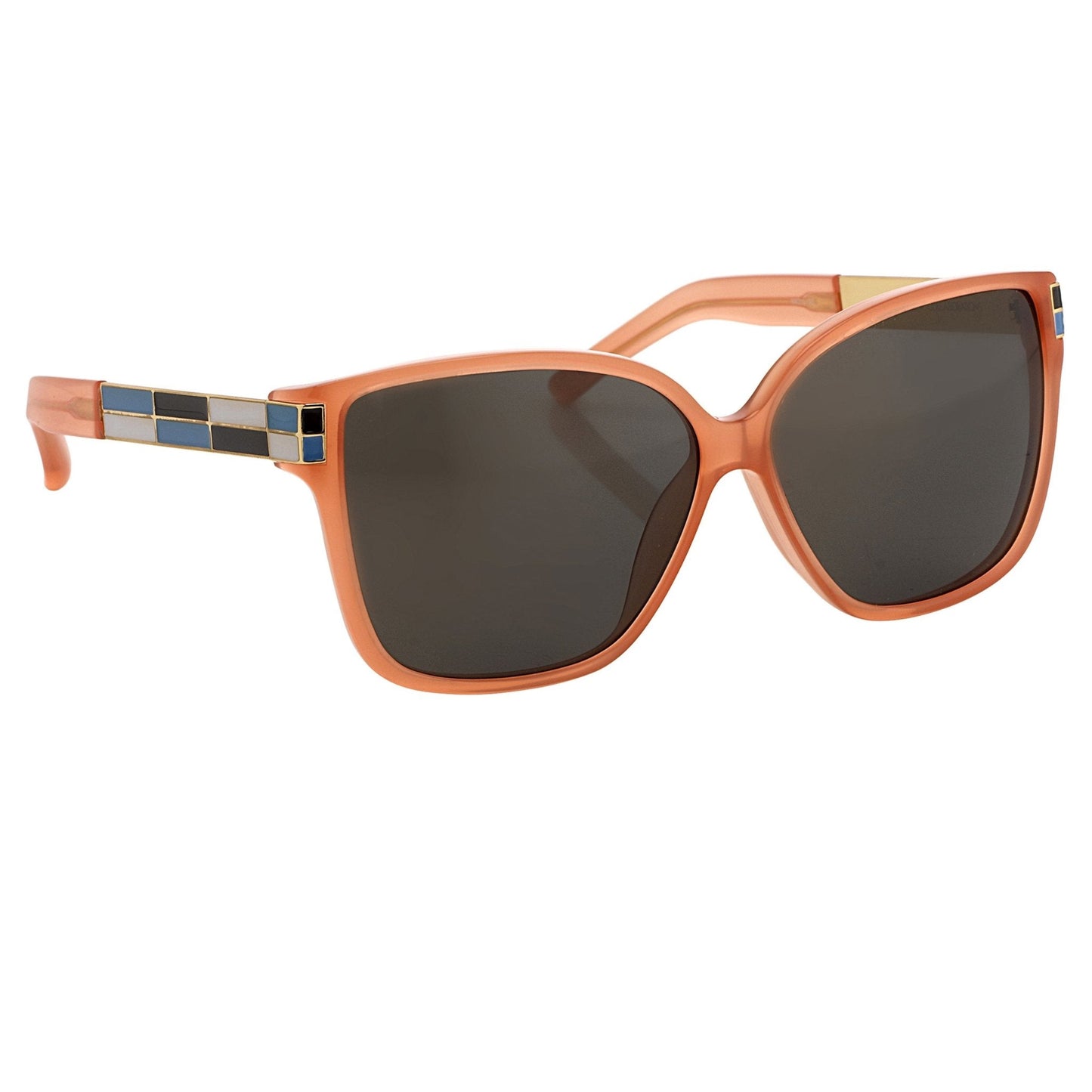 Oscar De La Renta Sunglasses Oversized Orange and Green