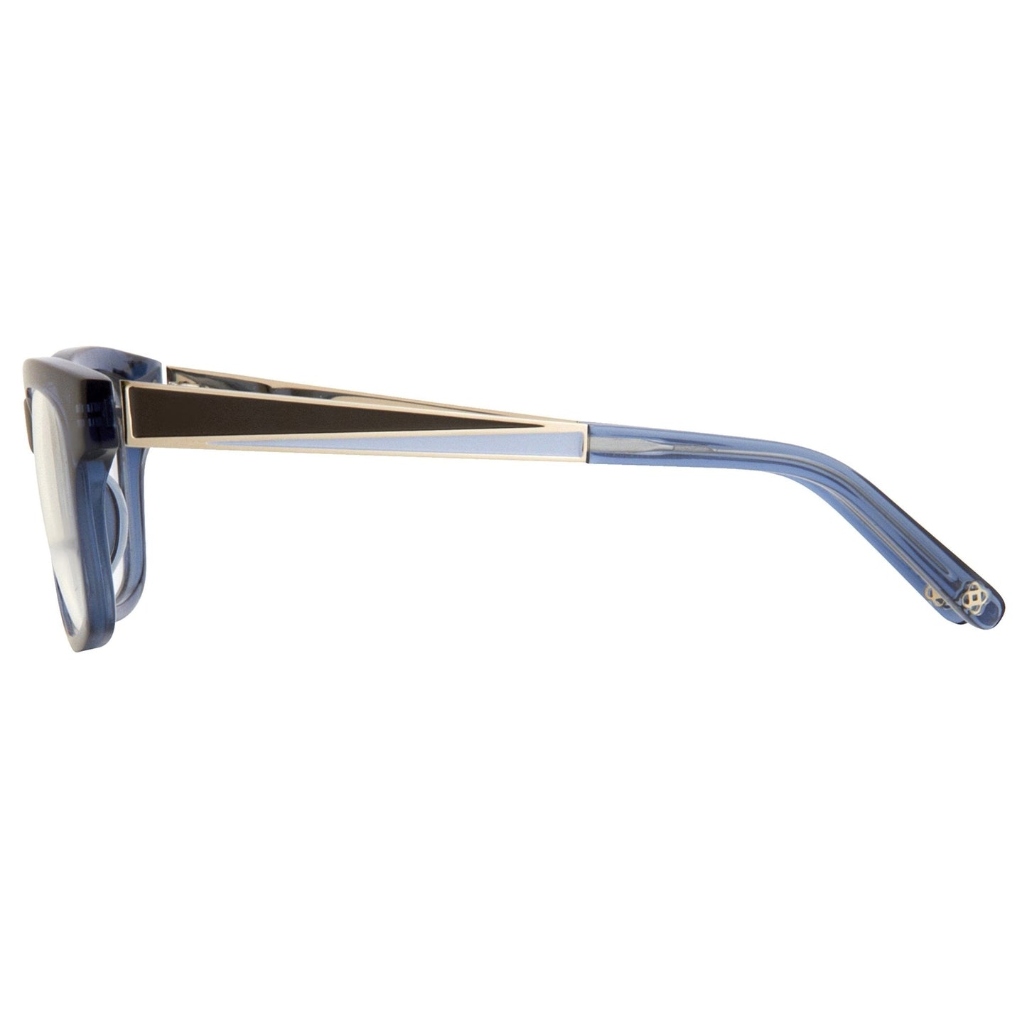 Oscar De La Renta Eyeglasses D-Frame Blue and Clear