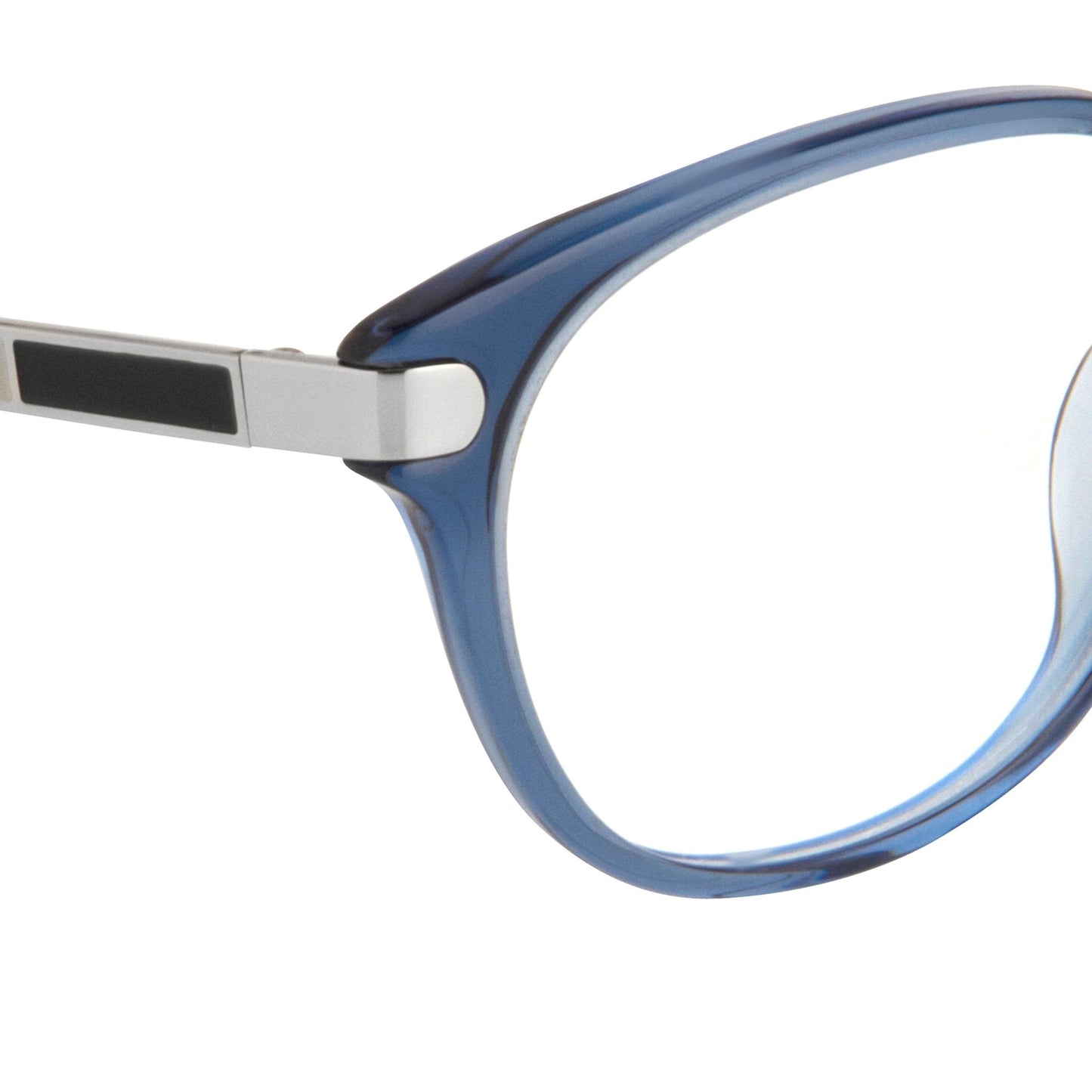 Oscar De La Renta Eyeglasses Oval Blue and Clear