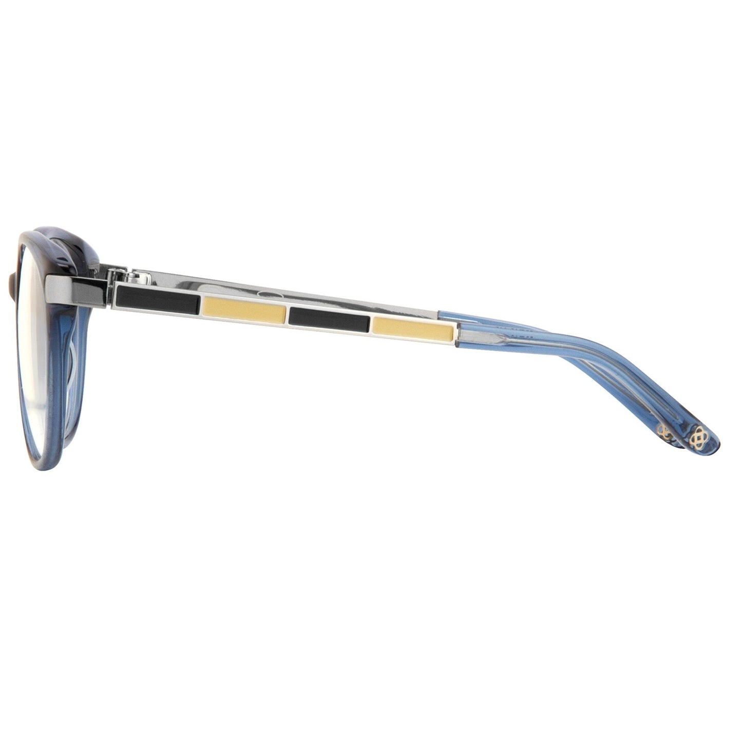 Oscar De La Renta Eyeglasses Oval Blue and Clear